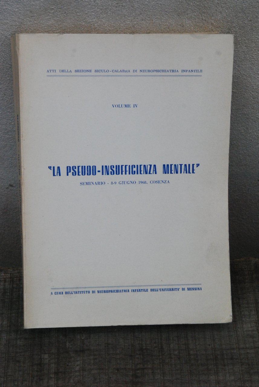 la pseudo insufficienza mentale NUOVO