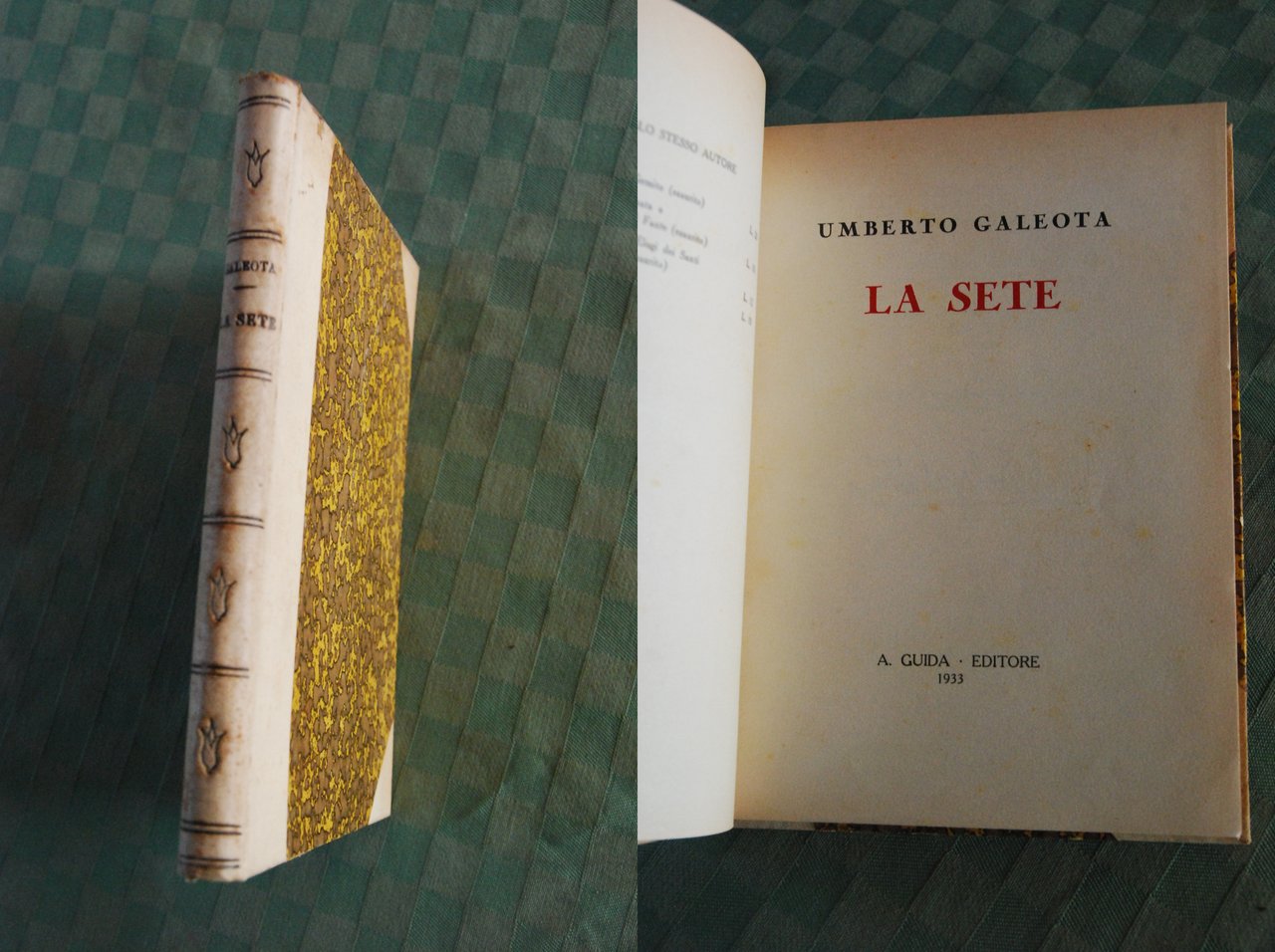 la sete NUOVO autografato con dedica