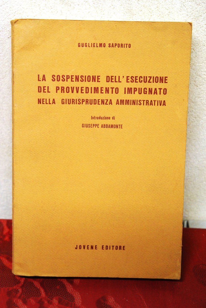 la sospensione dell'esecuzione del provvedimento impugnato nella giurisprudenza amministrativa NUOVO