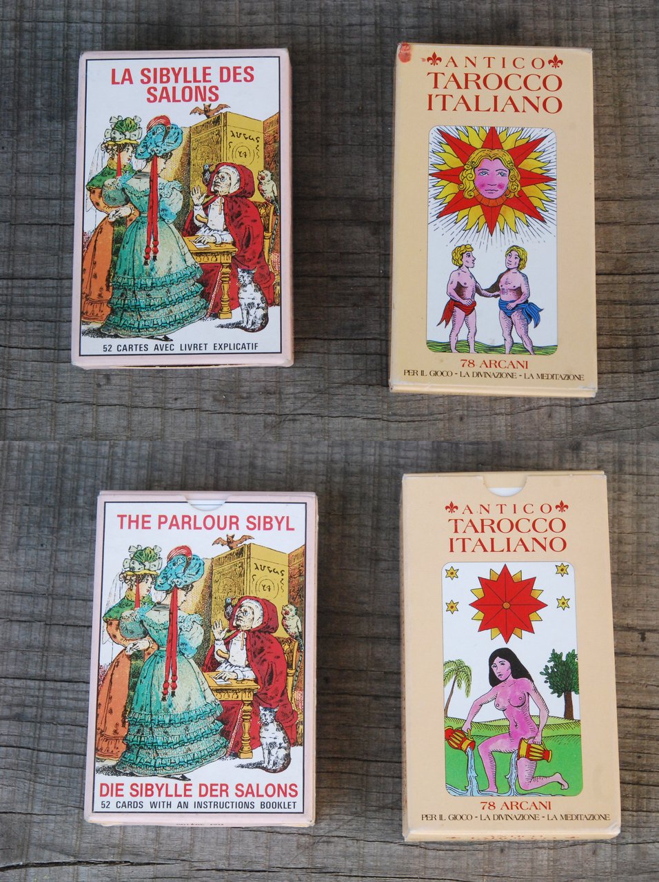 la sybille des salons e antico tarocco italiano 78 arcani