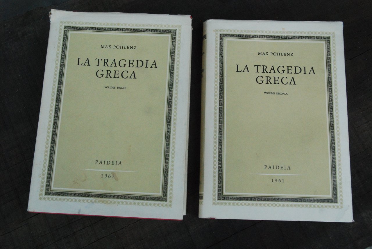 la tragedia greca 2 voll. NUOVISSIMI opera cpl.