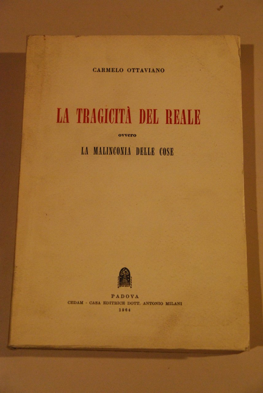 la tragicità del reale la malinconia delle cose NUOVO