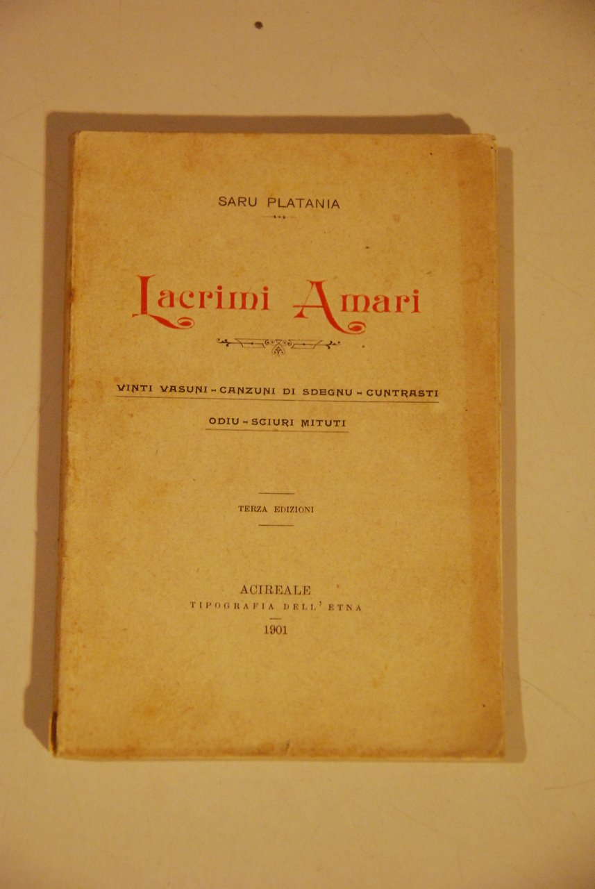 lacrimi amari vinti vasuni etc. come nuovo | Immagine principale