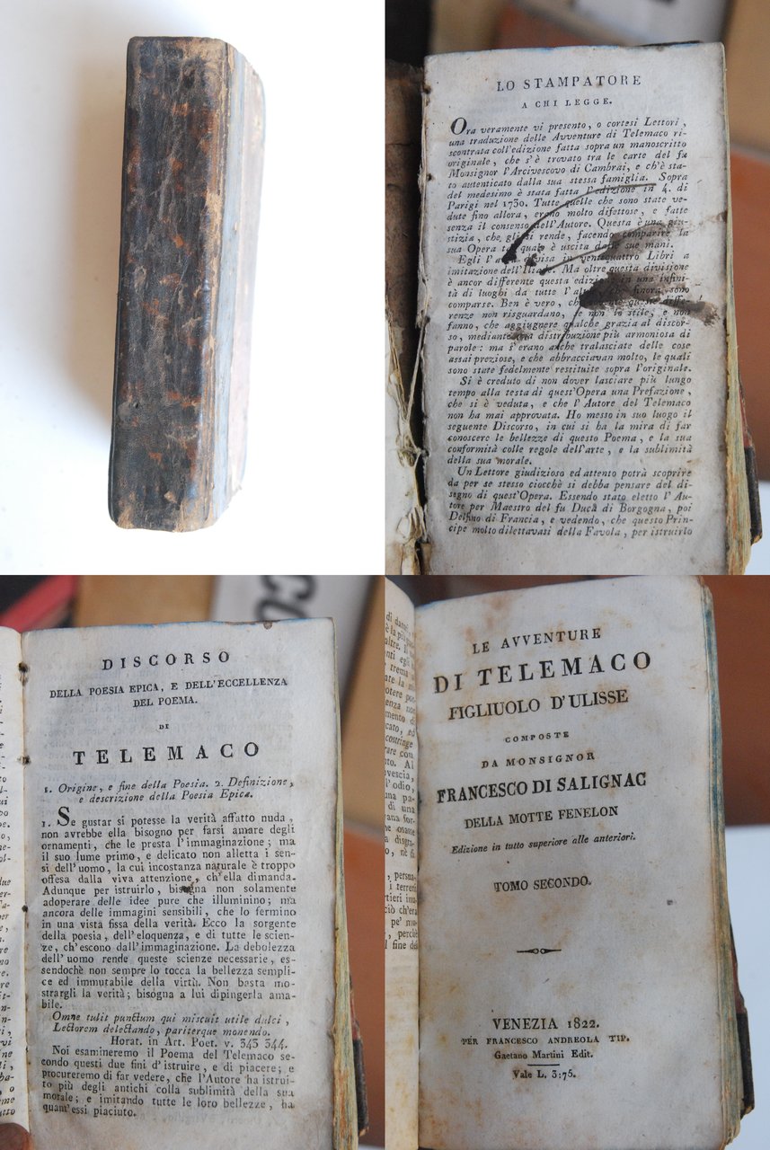 le avventure di telemaco figliuolo di ulisse due voll. in …