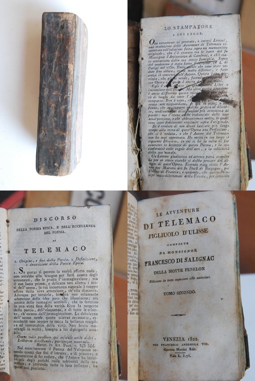 le avventure di telemaco figliuolo di ulisse due voll. in unico tomo