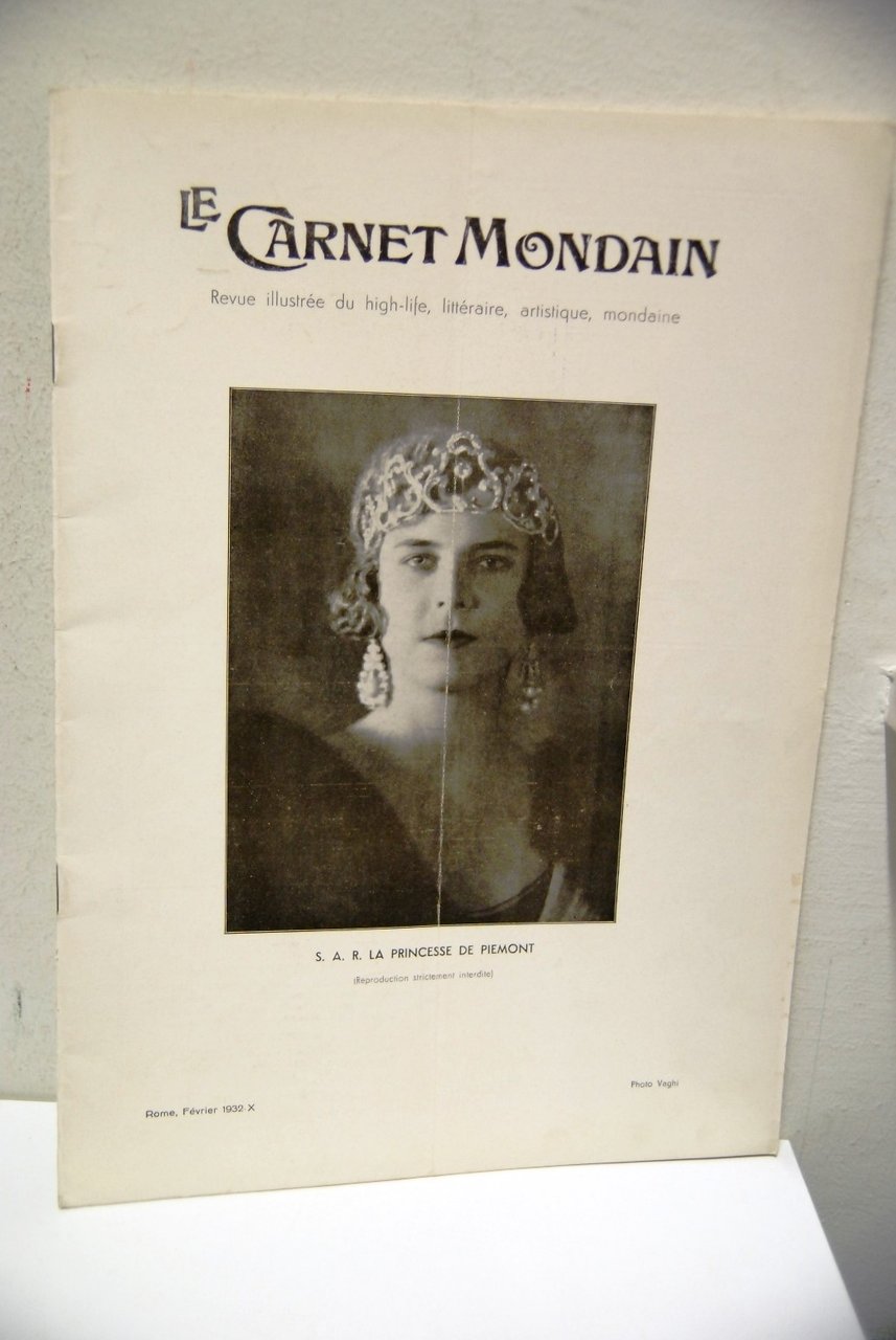 Le Carnet Mondain (Febbraio 1932) La Princesse de Piemont