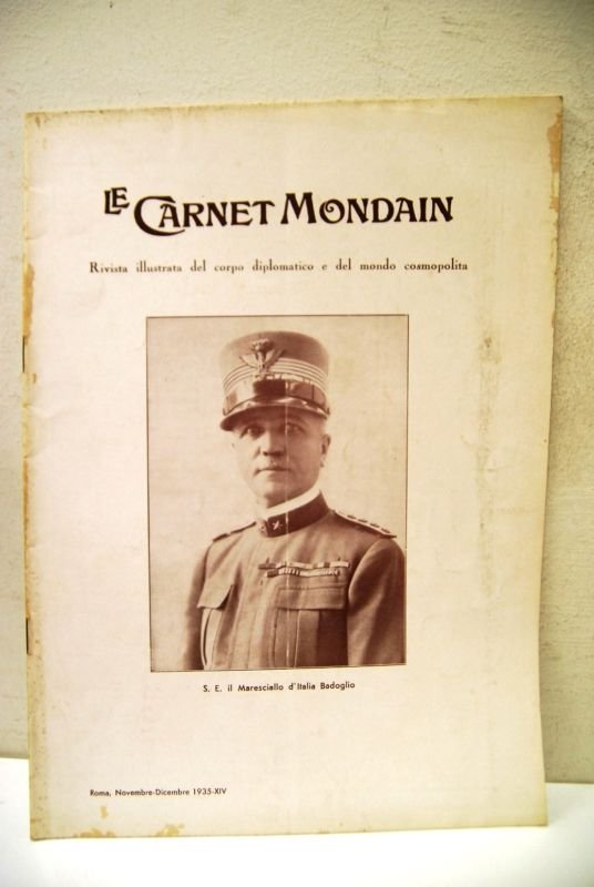 Le Carnet Mondain numero 702 (Novembre ? Dicembre 1932) maresciallo …