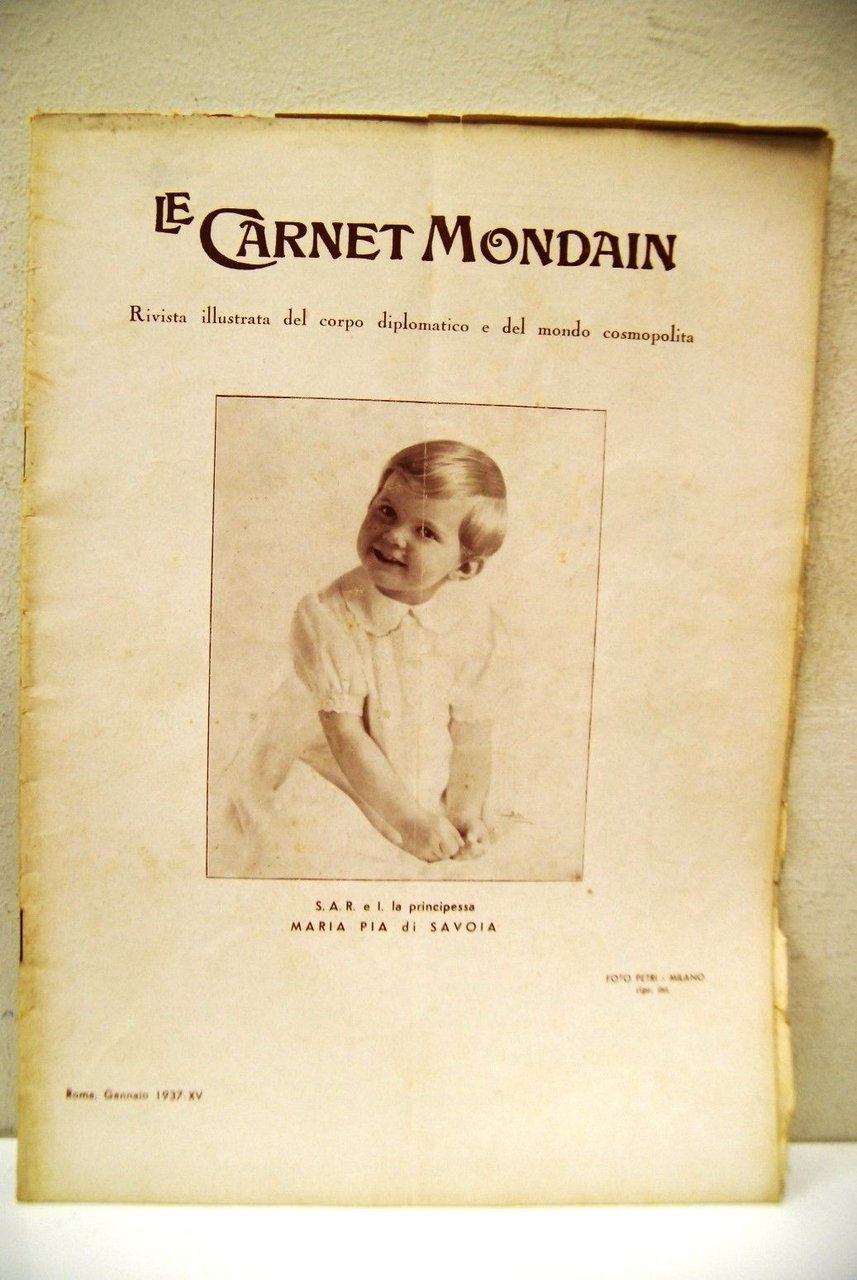 Le Carnet Mondain numero 713 (Gennaio 1937) La principessa maria … | Immagine principale