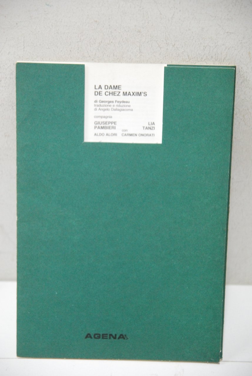 le dame de chez maxim's di feydeau brochure teatrale | Immagine principale