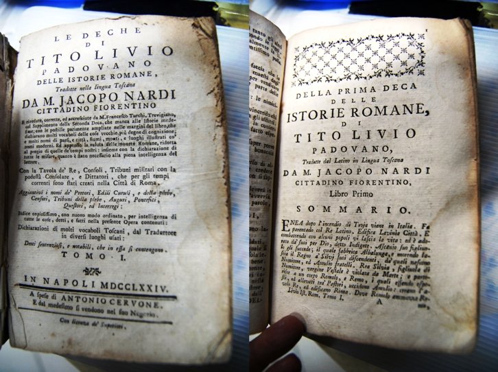 Le deche di tito livio padovano delle istorie romane tradotte nella lingua toscana TOMO 1