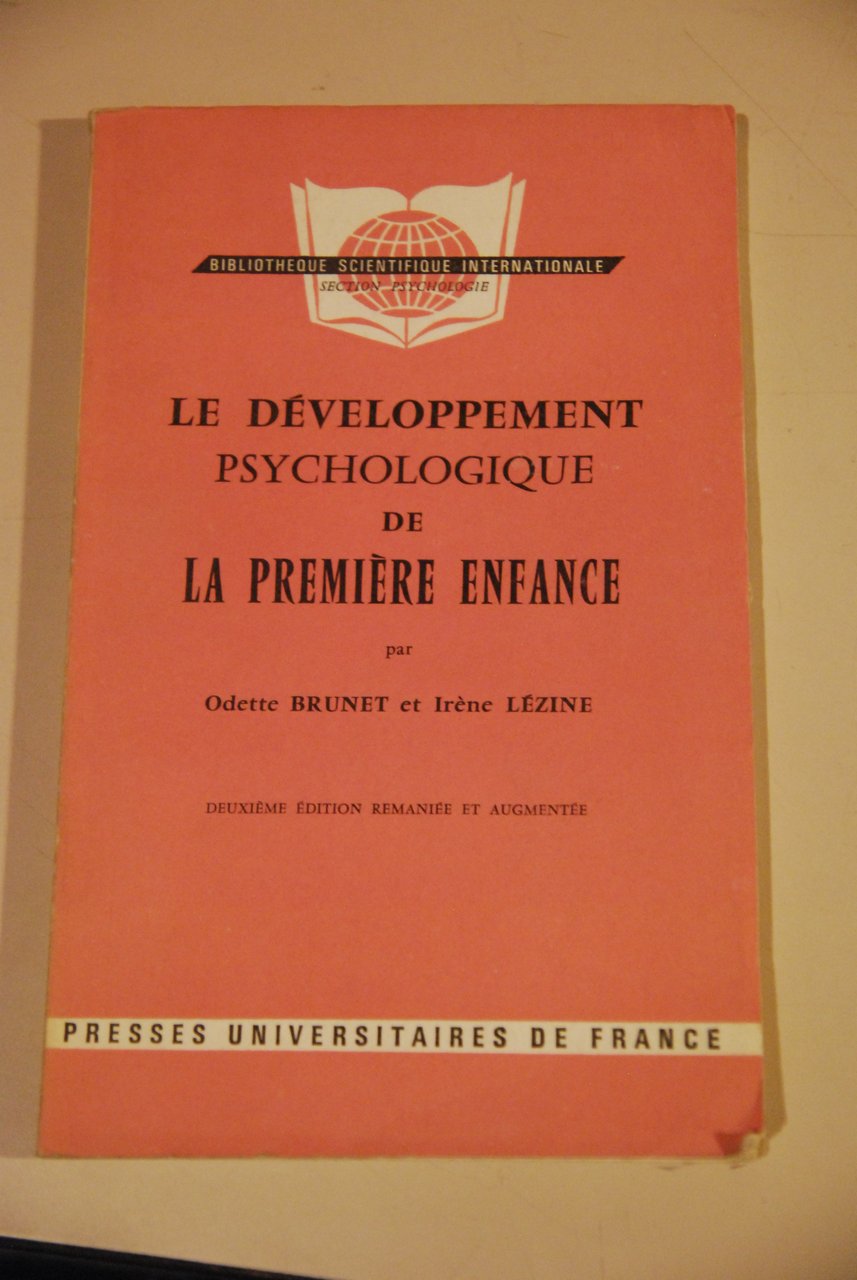 le developpement psychologique de la premiere enfance NUOVO