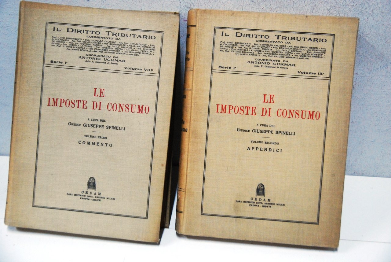 Le imposte di consumo 2 volumi ? opera completa | Immagine principale