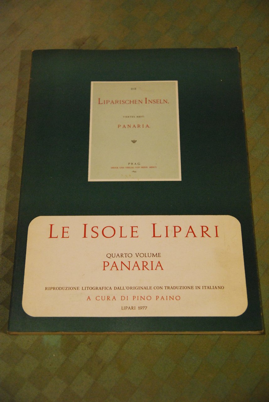 LE ISOLE LIPARI quarto volume panaria NUOVISSIMO