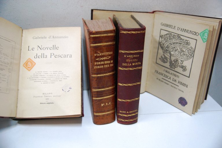 Le novelle della pescara, forse che si forse che no, il trionfo della morte, i malatesti francesca da rimini -