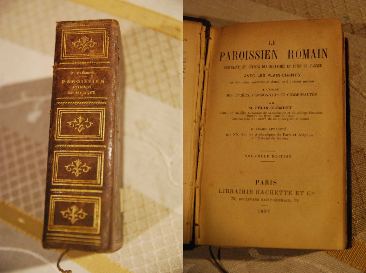 le paroissien romain avec les plain chants hachette 1897