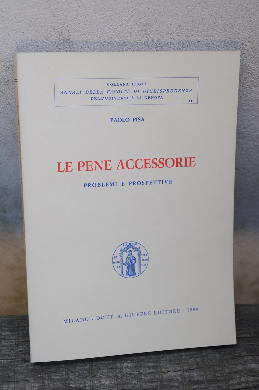 le pene accessorie problemi e prospettive NUOVISSIMO
