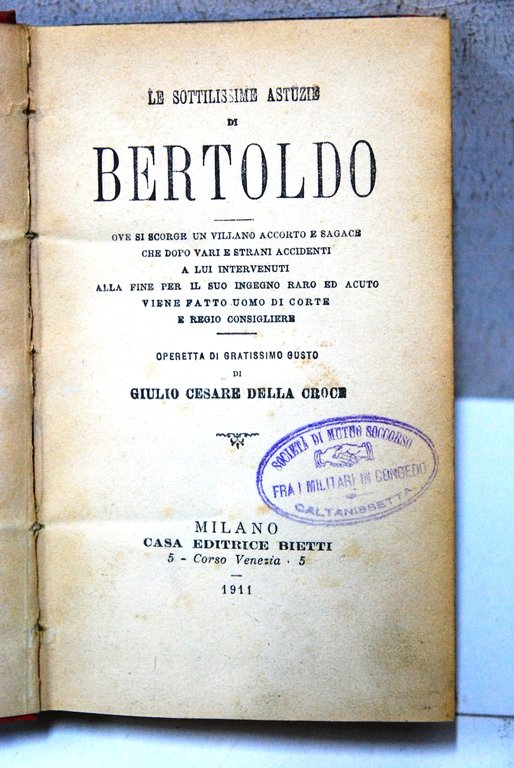 le sottilissime astuzie di bertoldo ove si scorge un villano ...