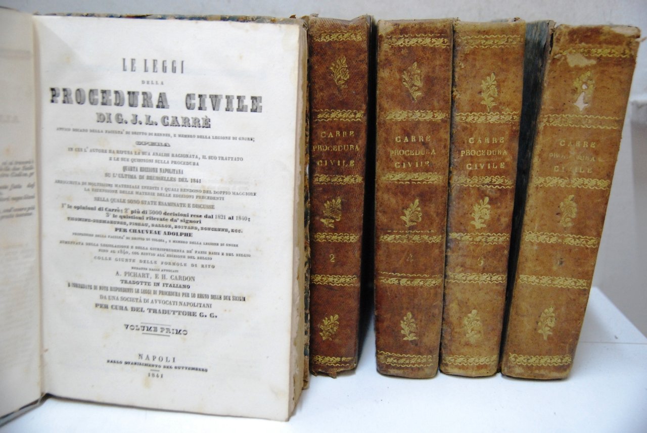 Leggi della procedura civile ? 5 vol. completi
