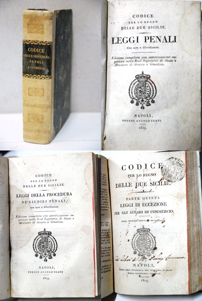 leggi penali, leggi della procedura nei giudizj giudizi penali, leggi … | Immagine principale