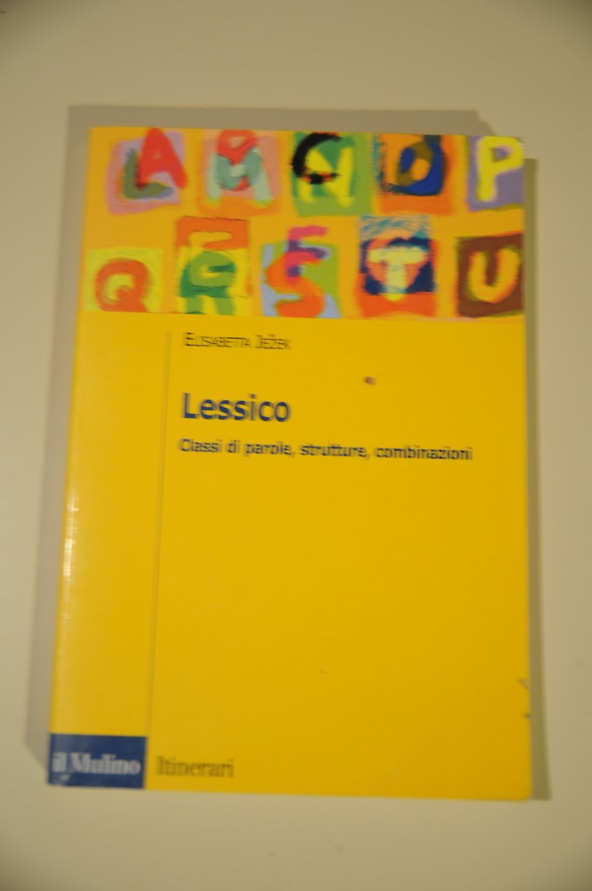 lessico (qualche sottolineatura a matita)