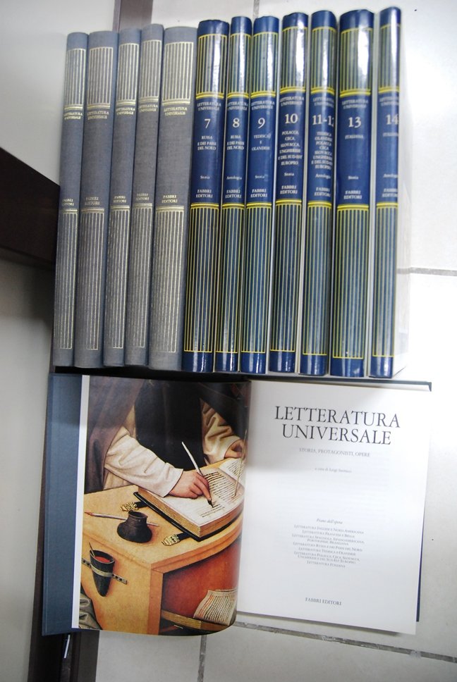 Letteratura Universale (santucci via balmas) in 14 volumi completa