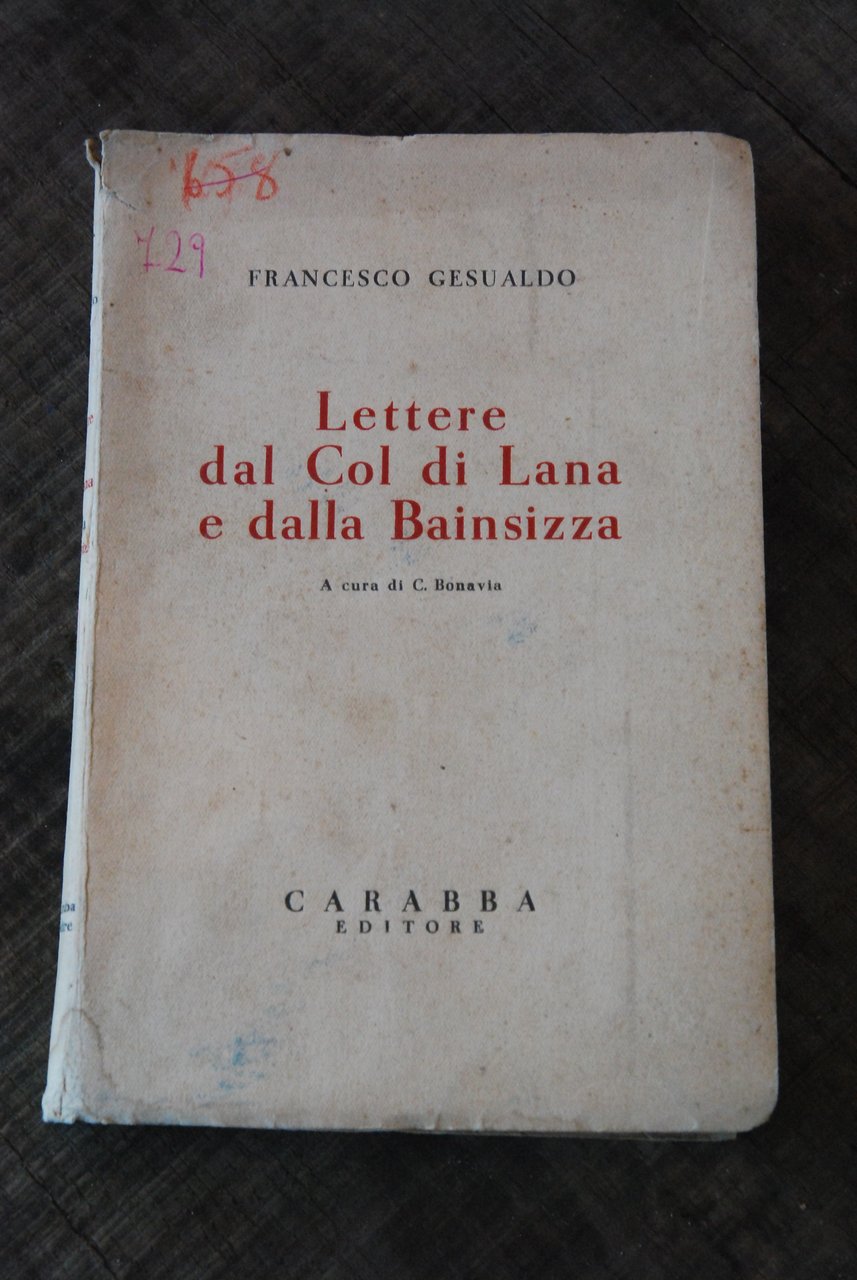 lettere dal col di lana e dalla bainsizza