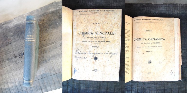lezioni di chimica organica e di chimica generale 2 opere in unico volume ottime cdz. come nuovo