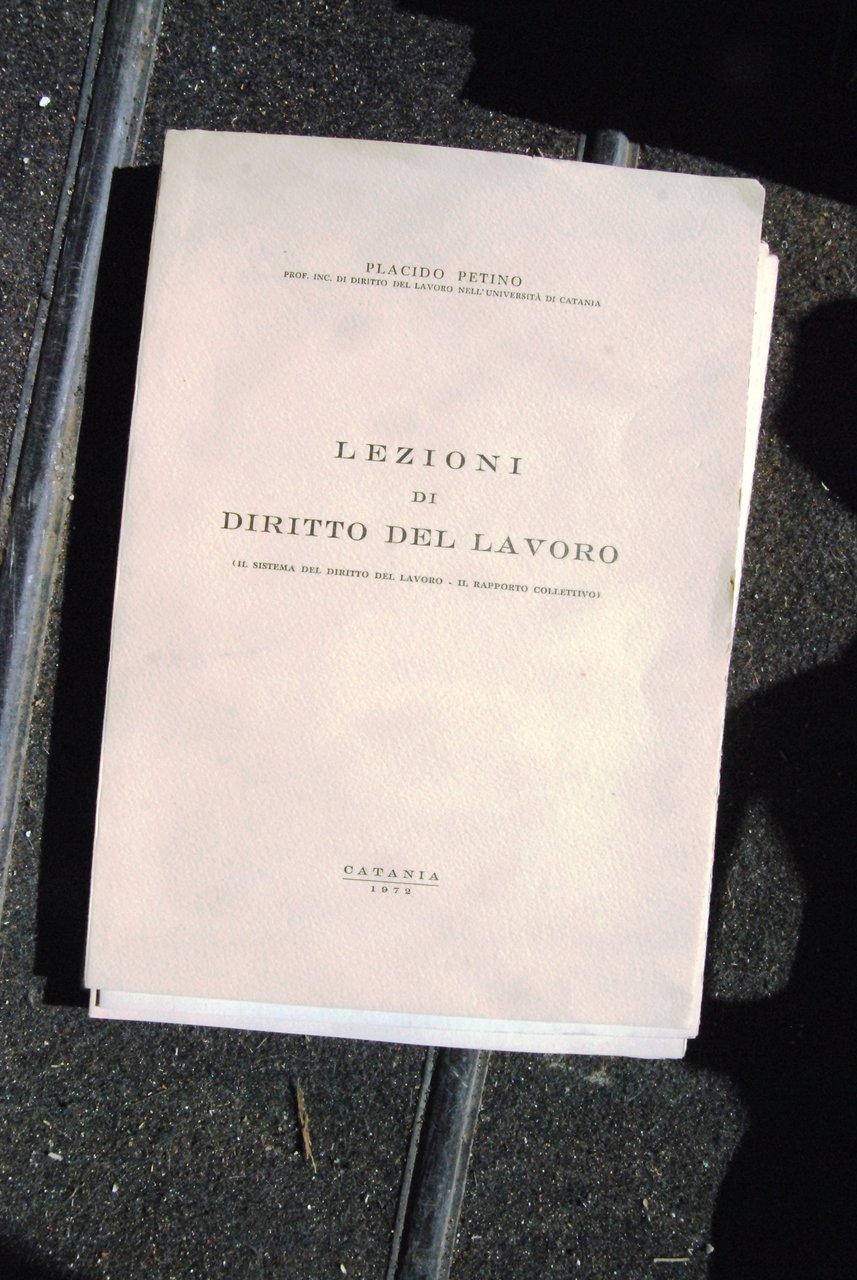lezioni di diritto del lavoro
