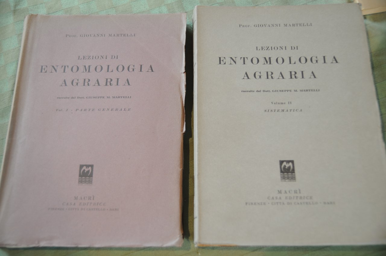 LEZIONI DI ENTOMOLOGIA AGRARIA 2 voll. parte generale e sistematica …