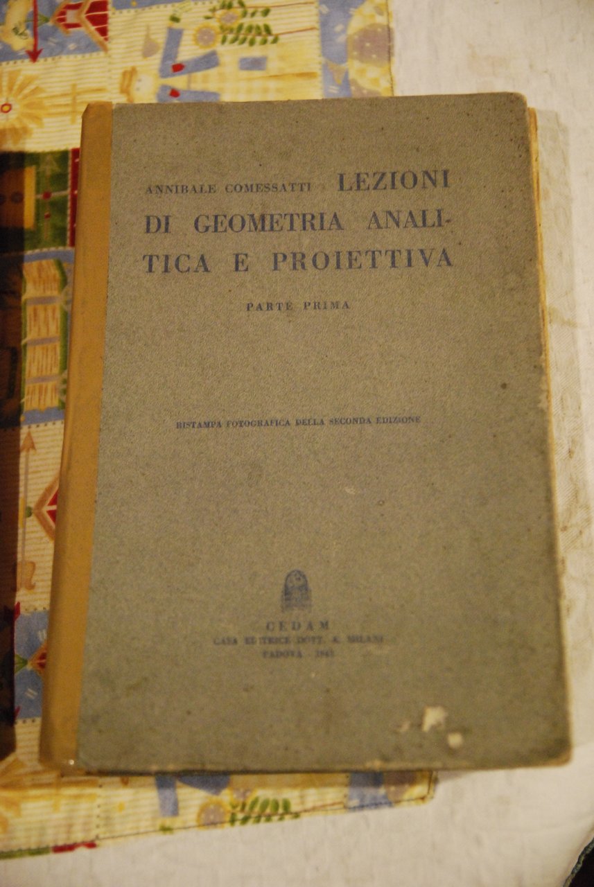 lezioni di geometria analitica e proiettiva parte prima