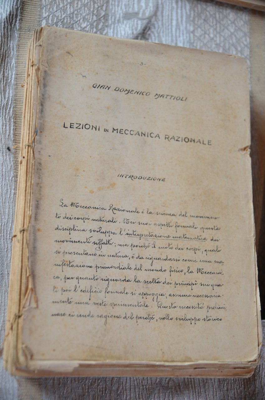 lezioni di meccanica razionale