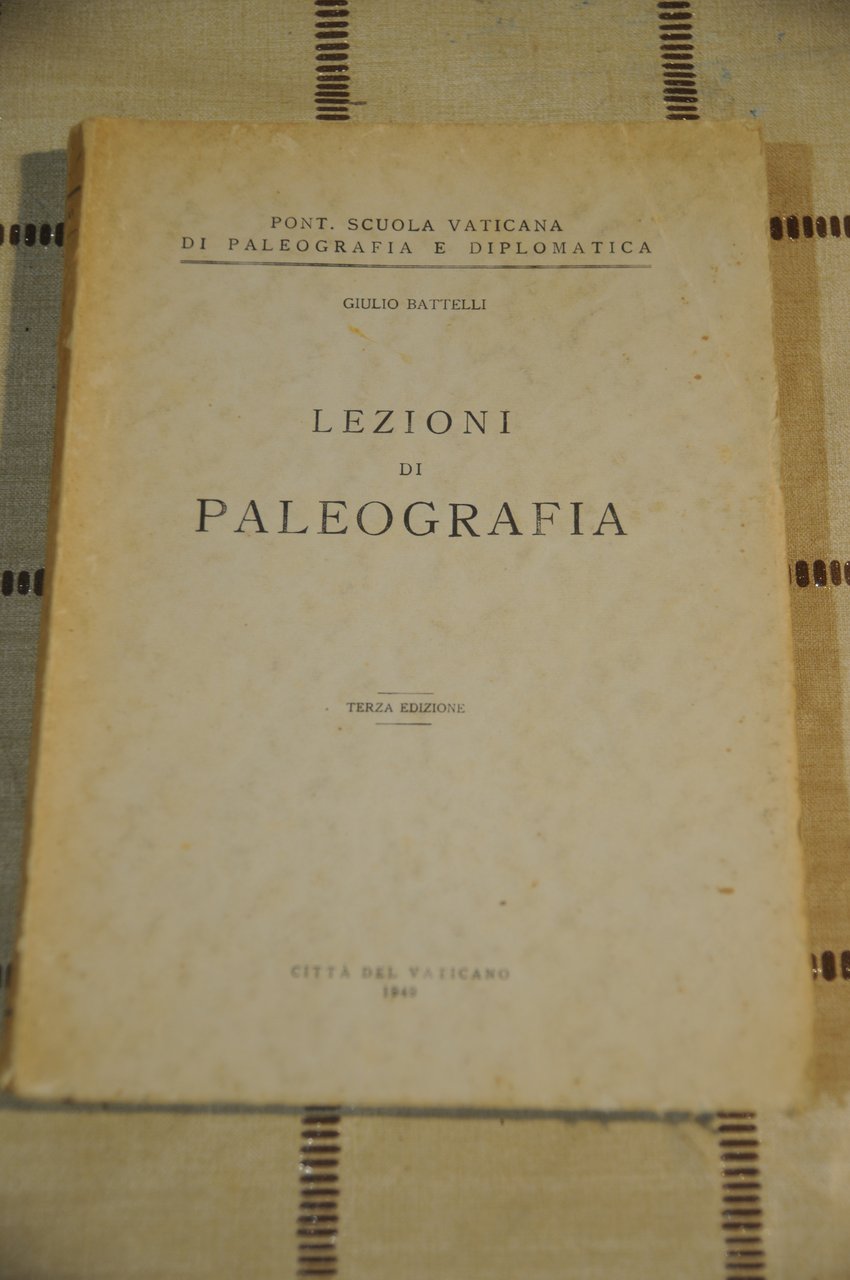 lezioni di paleografia 3a ed. NUOVO | Immagine principale