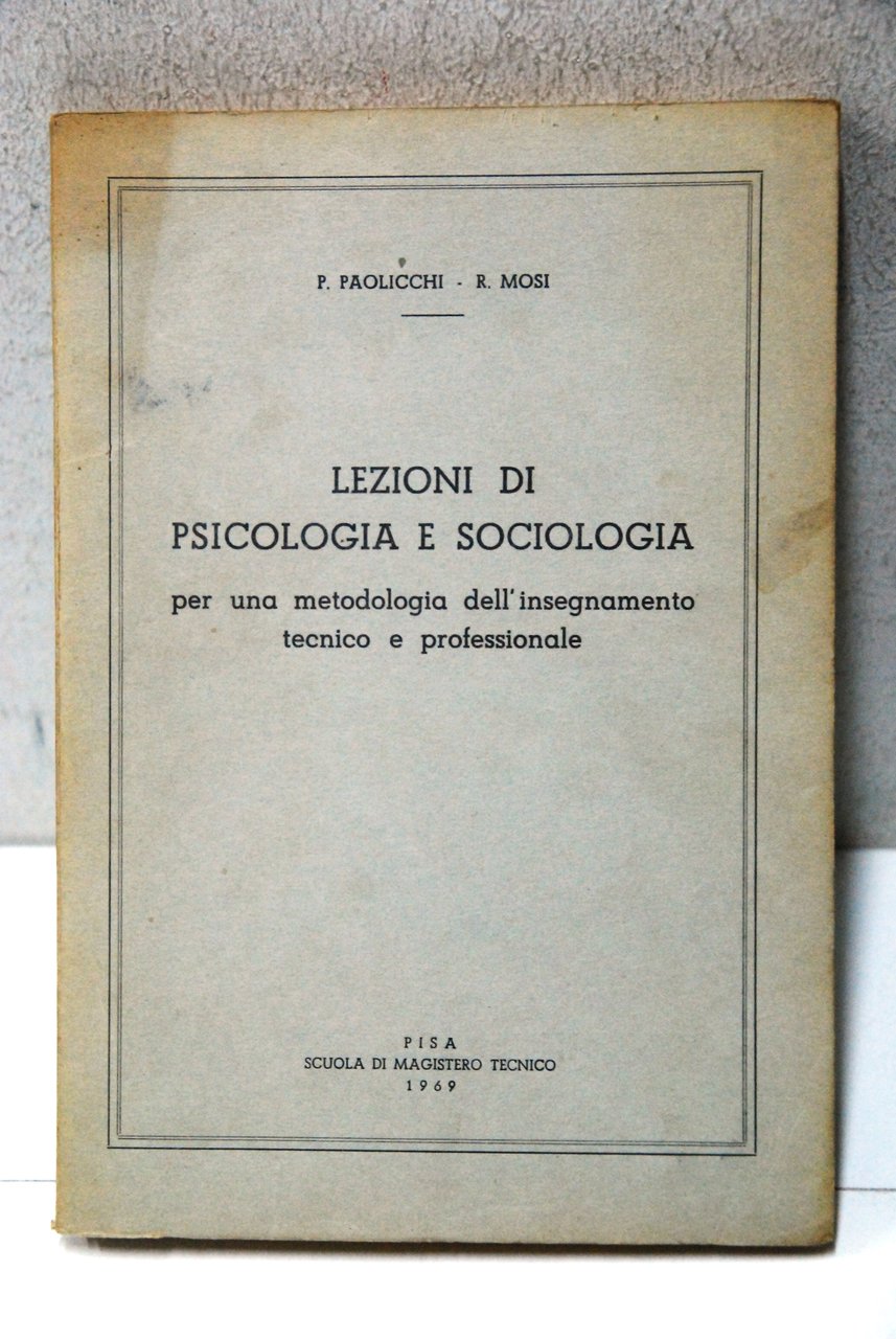 lezioni di psicologia e sociologia