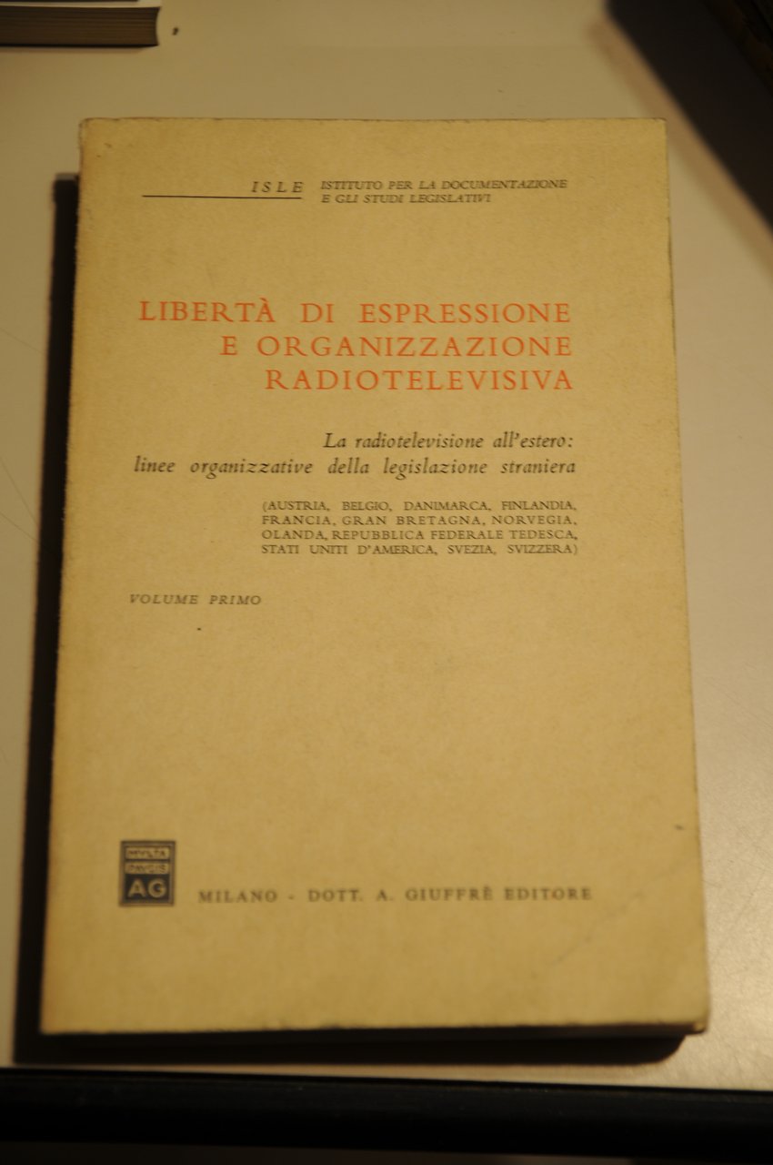 libertà di espressione e organizzazione radiotelevisiva NUOVISSIMO