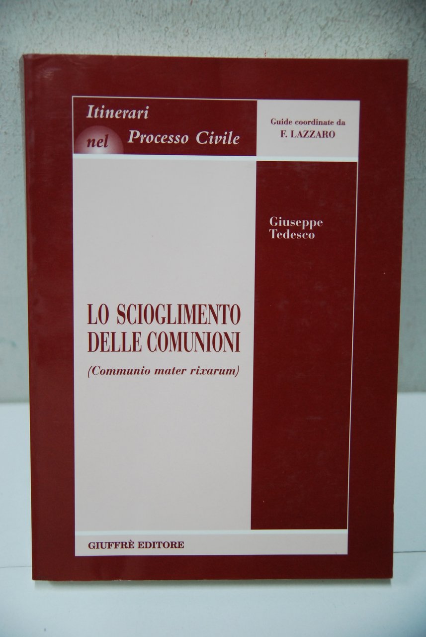 lo scioglimento delle comunioni | Immagine principale