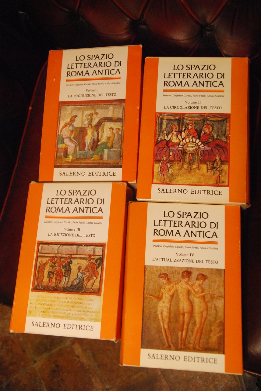 lo spazio letterario di roma antica 4 voll. opera cpl. …