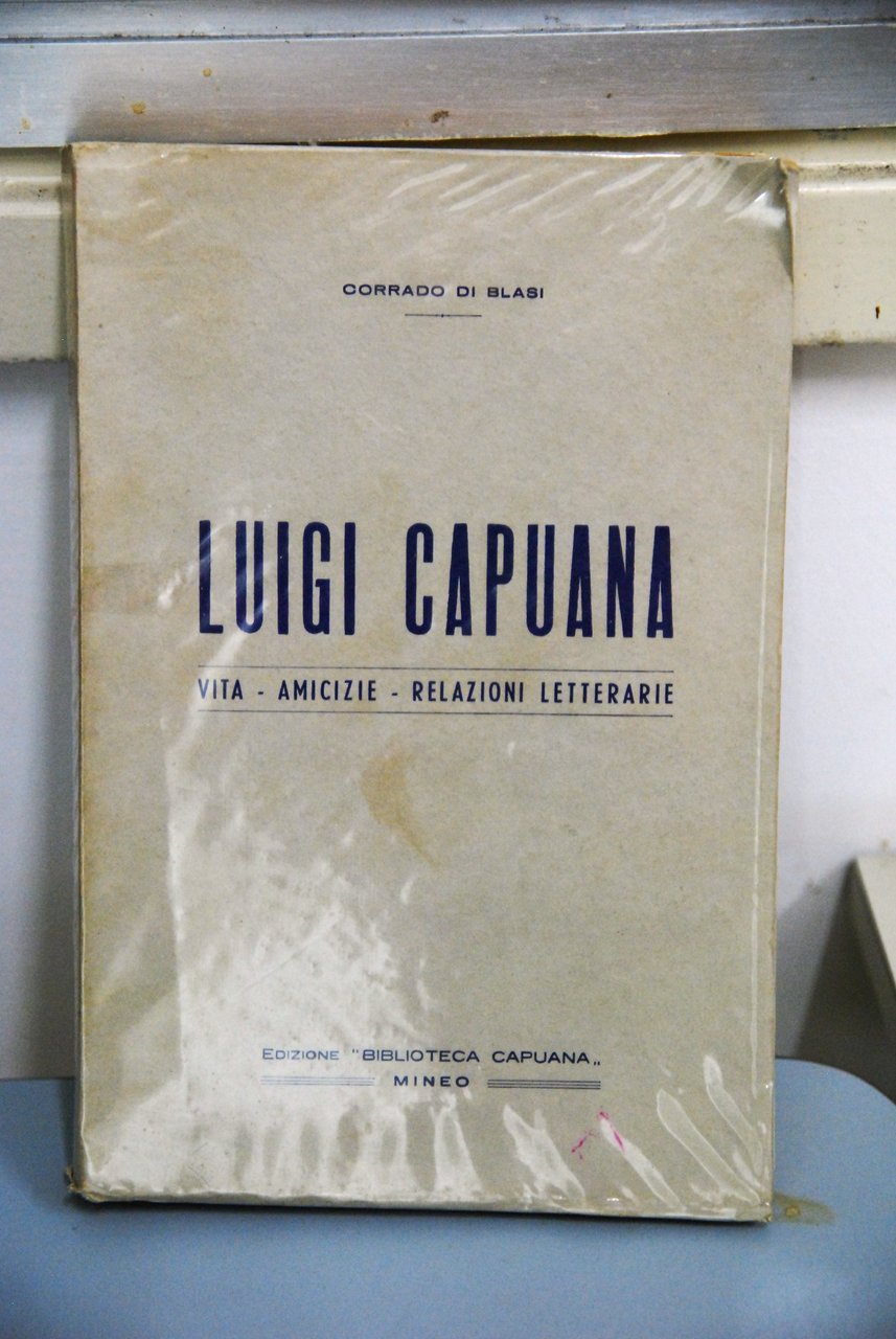 luigi capuana vita amicizie relazioni con dedica e firma autografa …