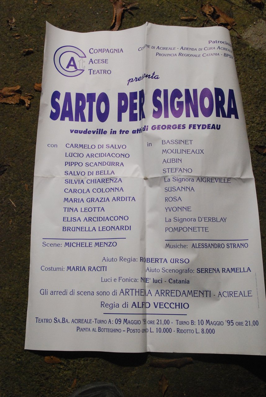 manifesto sarto per signora