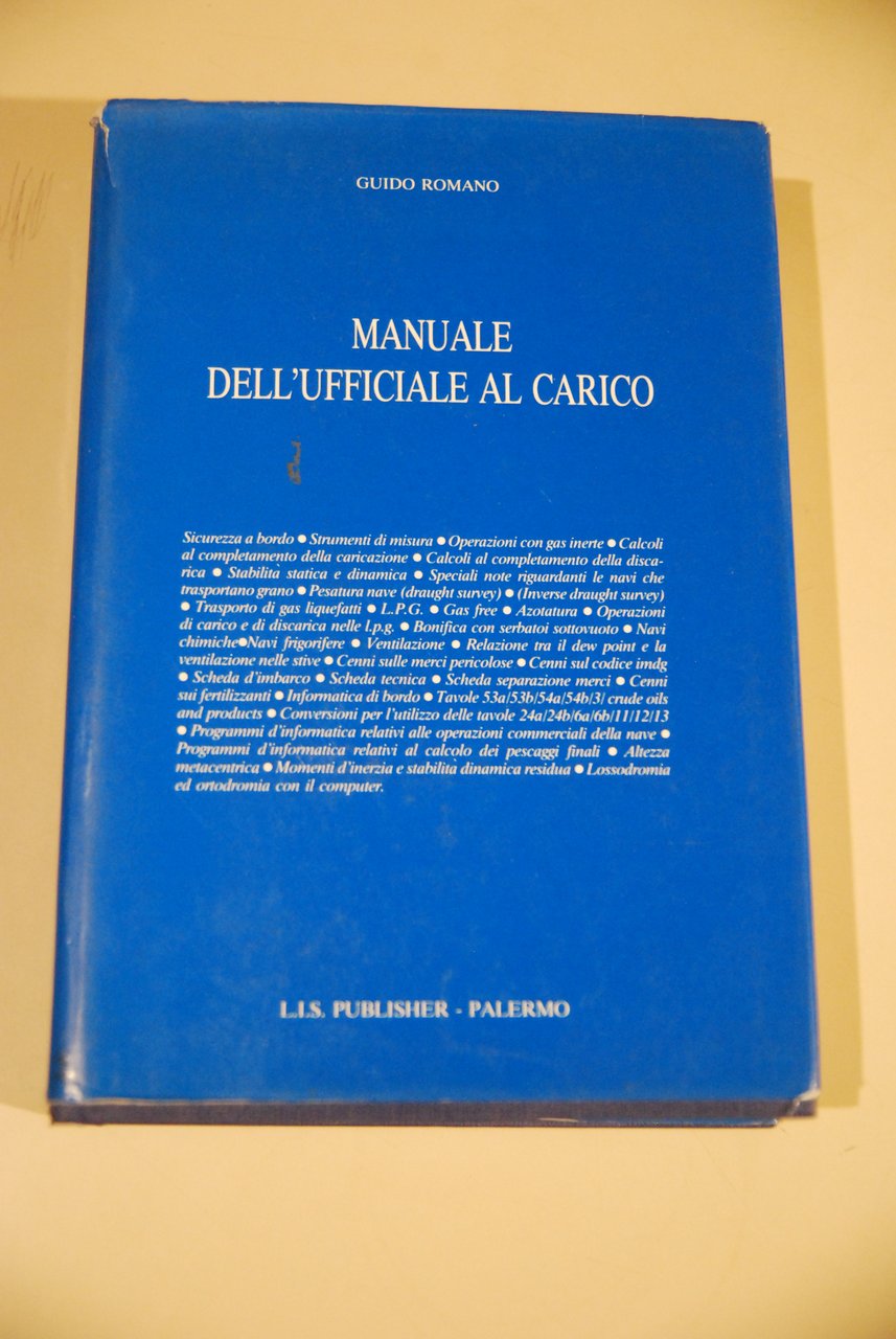 manuale dell'ufficiale al carico NUOVO