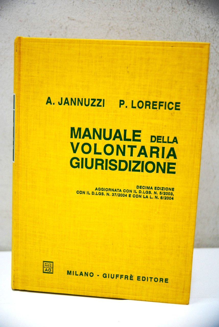 Manuale della volontaria giurisdizione