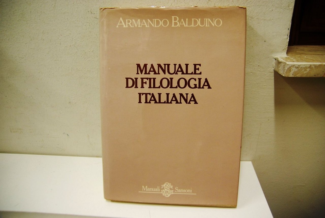 Manuale di Filologia Italiana - 1983