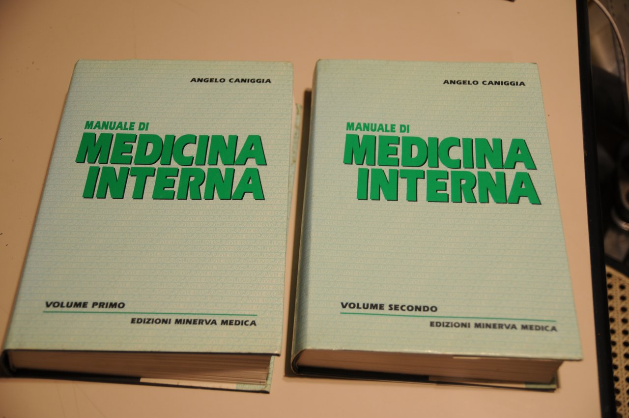 manuale di medicina interna 2 voll. opera cpl. NUOVI