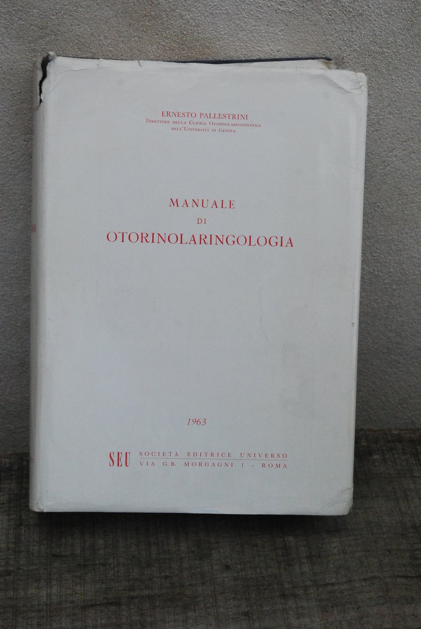 manuale di otorinolaringologia NUOVO