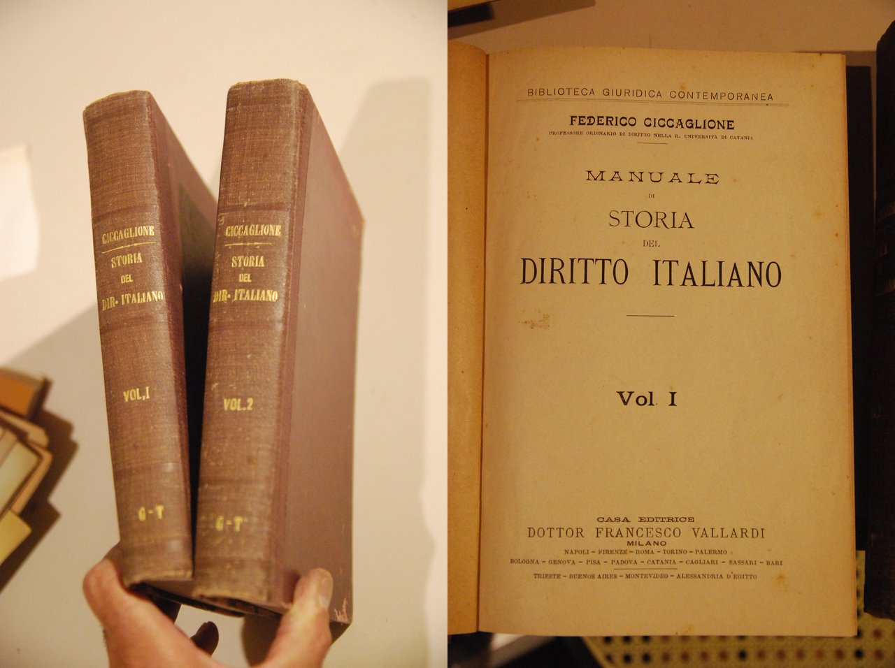 manuale di storia del diritto italiano 2 voll. opera cpl.