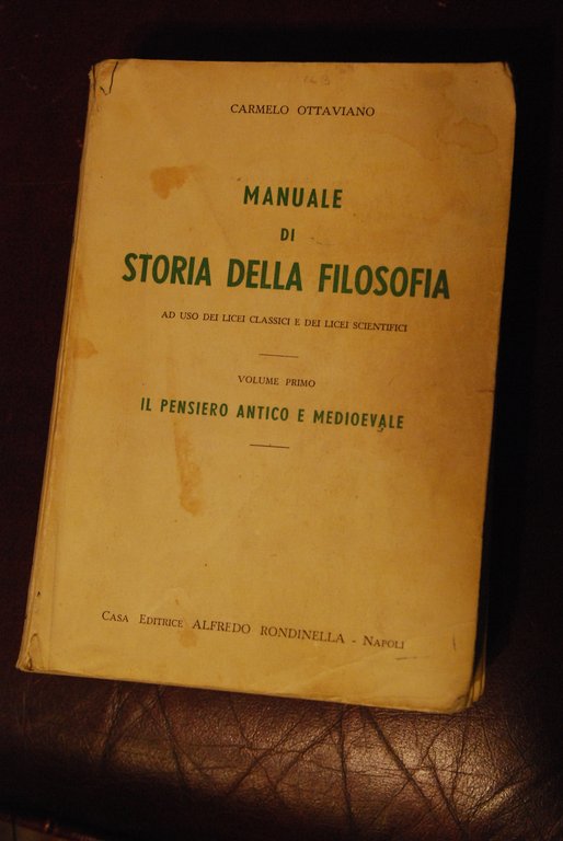 manuale di storia della filosofia