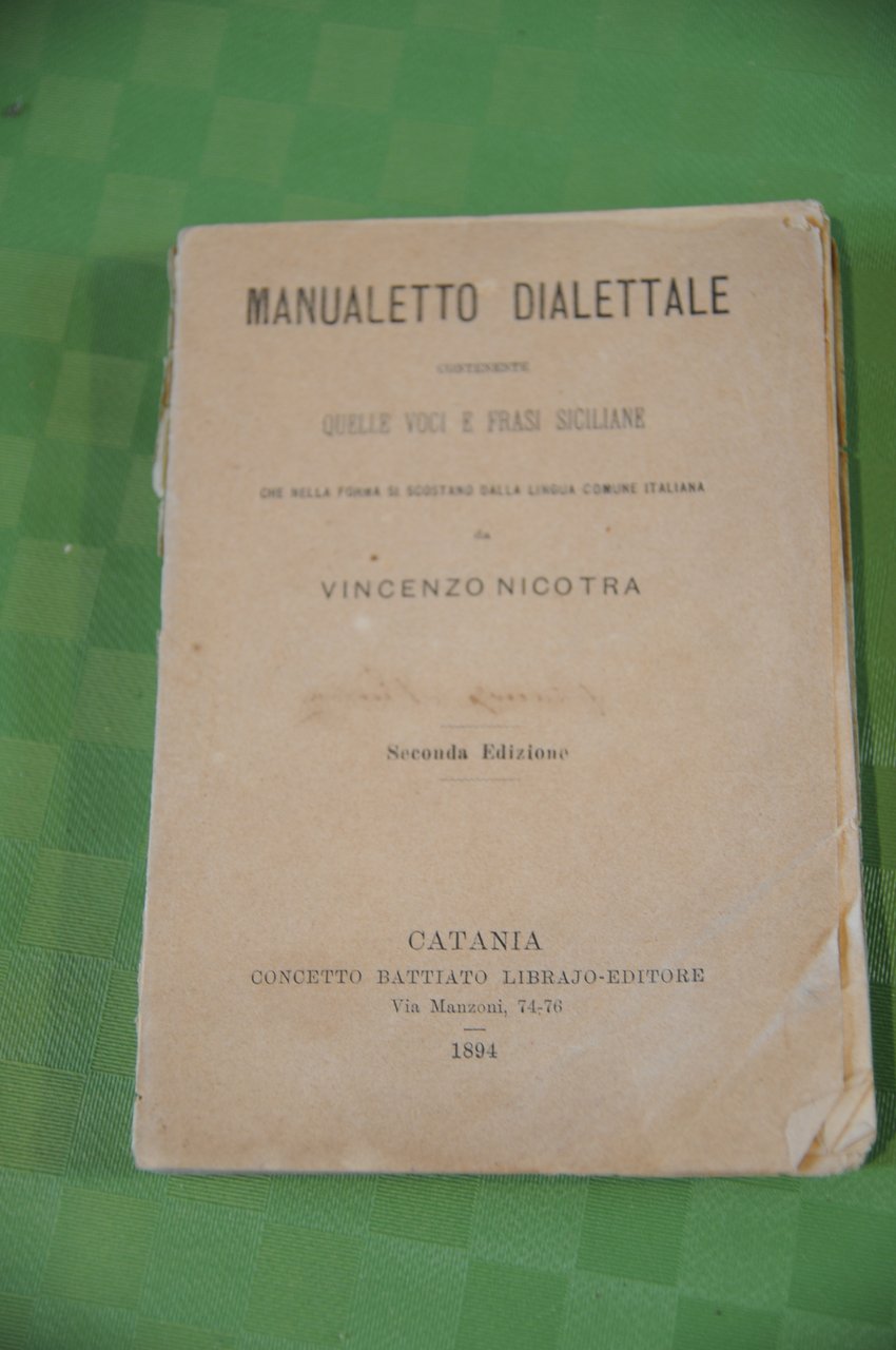 manualetto dialettale quelle voci e frasi siciliane