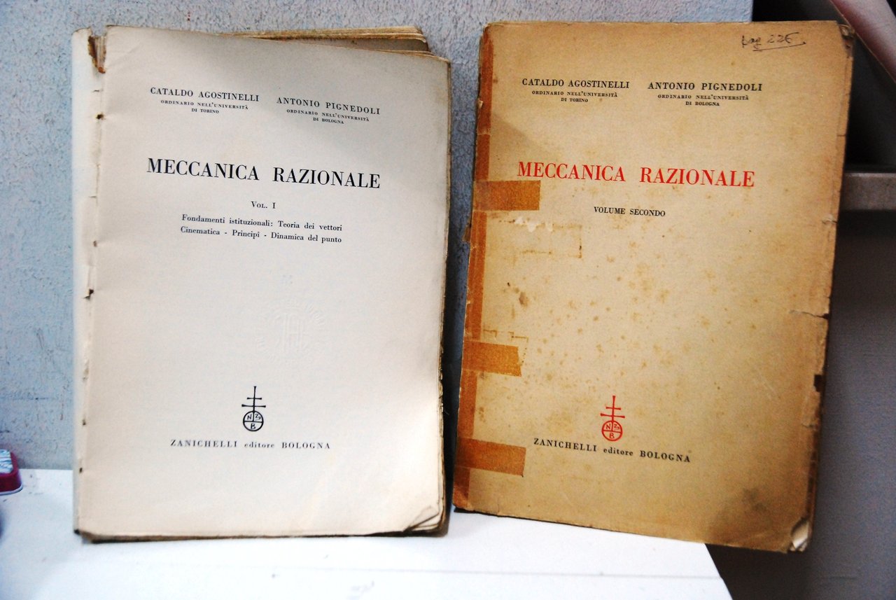 meccanica razionale 2 voll. opera cpl. da rilegare | Immagine principale