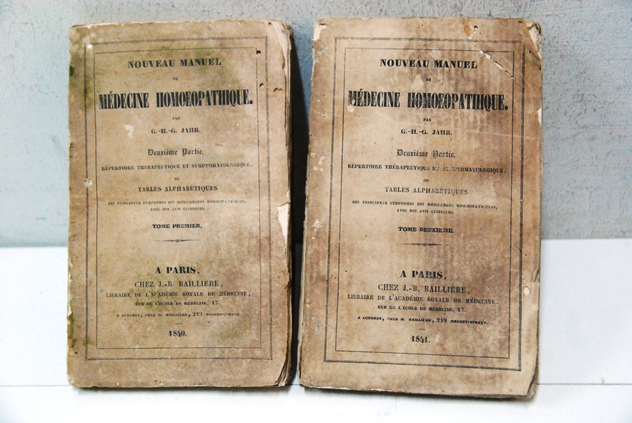 medecine homoeopathique par jahr tables repertoire therapeutique et symptomatologique alphabetiques …