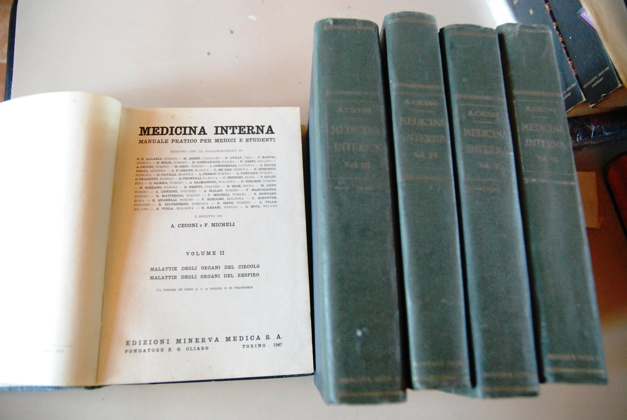 medicina interna volumi 2,3,4,5,6
