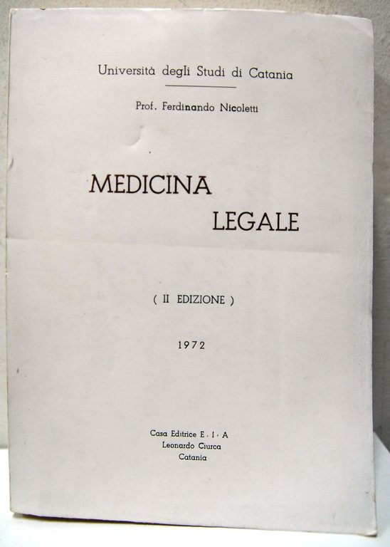 Medicina Legale, II edizione